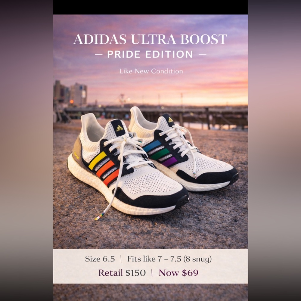 Adidas ultra boost pride sneaker mens sizes